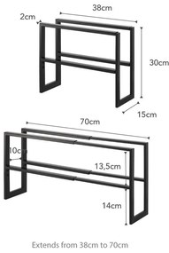 Raft pentru încălțăminte YAMAZAKI Line, negru