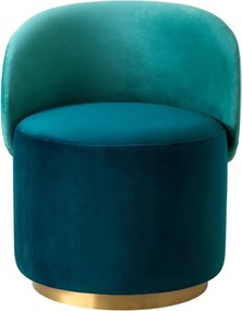 Fotoliu pivotant modern design LUX Chair Greer, Savona sea green, turquoise