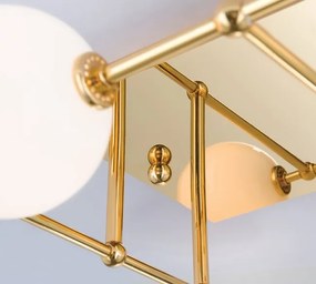 Plafoniera, Lustra aplicata tavan design modern PIPES, 24K gold plated