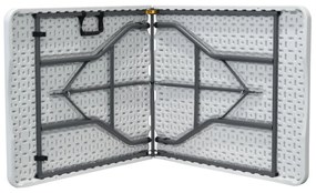 Autronic Masă de grădină, metal, plastic, alb, AZ-K 1002 WT