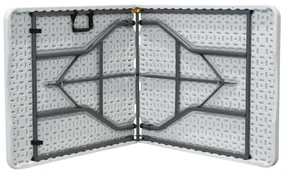 Autronic Masă de grădină, metal, plastic, alb, AZ-K 1002 WT
