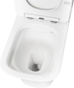 Toaletă compactă monobloc Nile cu spălare inferioară și scaun cu închidere moale