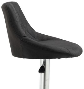 Scaun de bar, negru/crom, MARID