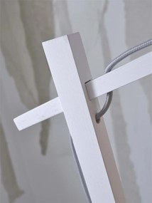 Lampa de podea eco din iuta Iguazu S 30cm, alb/ natur