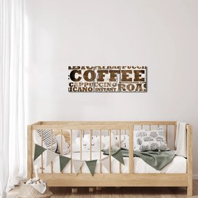 Tablou - Cafea (cu ceas) (90x30 cm)