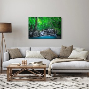 Tablou - Cascada Erawan, Kanchanaburi, Thailanda (90x60 cm)