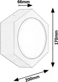 Rabalux 7964 - Aplică perete exterior LED AVOLA LED/9W/230V IP54 680lm 3000K