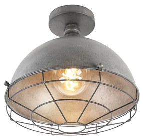 Plafoniera industriala argintiu antic 32 cm - Course