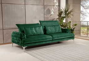 Canapea Galla verde de 3 locuri 127/245/79 cm