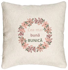 Perna Decorativa Canapea pentru Bunica 6, 40x40 cm, Cu fermoar