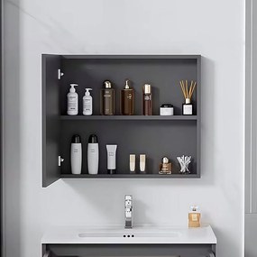 Set mobilier de baie cu lavoar Astor 60cm Grey