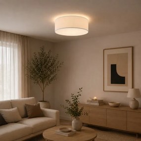 Plafonieră SIRJA PLISADO 4xE27/15W/230V, Ø 45 cm, crem