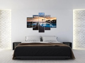 Tablou - Stațiune la mare (150x105 cm)