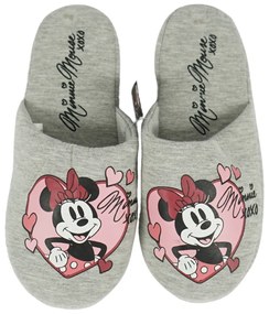 Papuci de casa MINNIE MOUSE, gri deschis - diverse marimi Marime: 38 - 39
