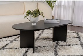 Măsuță de cafea neagră cu aspect mat 60x119 cm Sable – Kalune Design