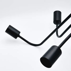 Lustră aplicată TRINITY 5xE27/15W/230V negru