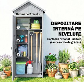 Outsunny căsuță dulap depozitare unelte exterior | Aosom Romania