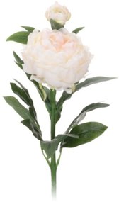 Floare artificiala Peony, 17x17x61 cm, poliester, alb