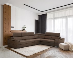 Colţar, gri-maro Taupe, SEGORIA LUX