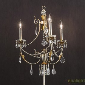Lampadar LUX super elegant cristal cu 3 brate Miramare STL 12-1150/3 silber-goldOR
