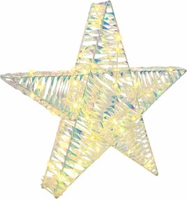 vidaXL Stea 3D cu 50 LED Alb cald 55 x 52.5 x 9 cm PET