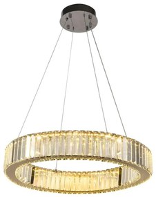 Lustră LED dimabilă pe cablu LED/40W/230V 3000-6500K crom + telecomandă