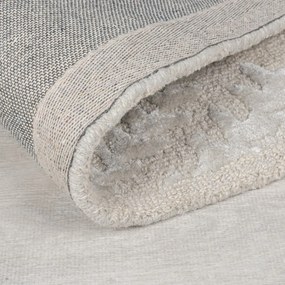 Covor grej țesut manual din amestesc de lână 200x290 cm Sloane – Flair Rugs