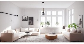 Lustră cu abajur din sticlă ø 15 cm Cota – Squid Lighting