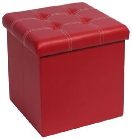 Scaun pliabil Muhler Eco, roșu cu cusături albe 1000832