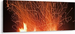 Tablou cu focul (120x50 cm)