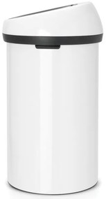 Cos de gunoi Brabantia Touch Bin 647246, 60 L, Deschidere lina si silentioasaă, Alb