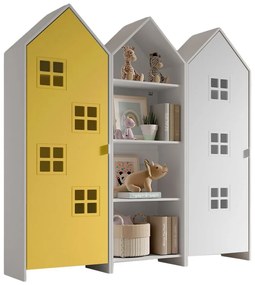 Șifonier de copii deschis galben/alb 173x171,5 cm CASAMI BRUGES – Vipack