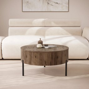 Mazzoni FRIDA Nuc Elegant – MĂSUȚĂ DE CAFEA MODERNĂ CU BLAT RABATABIL ȘI SPAȚIU DE DEPOZITARE