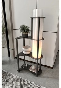 Lampă de podea NOTO cu polițe 1xE27/40W/230V, neagră