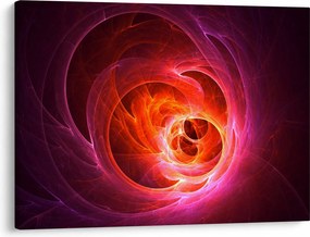 Tabloul modern cu abstracțiune roz (70x50 cm)