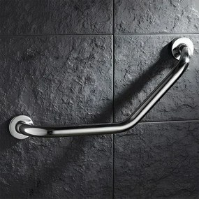 Bara de sprijin unghiulara pentru baie crom