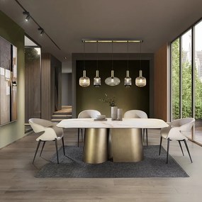 Lustra cu 5 pendule design modern Norma