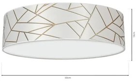 Plafonieră ZIGGY 3xE27/60W/230V albă/aurie