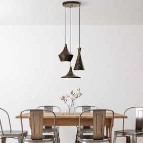 Lustră pe cablu TOM 3xE27/40W/230V gri