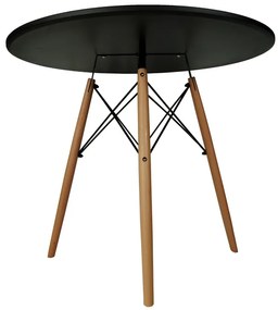 Masa de sufragerie neagra, OSLO 90x90
