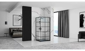 CABINA DE DUS REA CONCEPT BLACK 90X90 CM