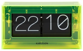 Karlsson 5976YE ceas de perete/masă cu design verde, 21 cm