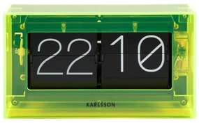 Karlsson 5976YE ceas de perete/masă cu design verde, 21 cm