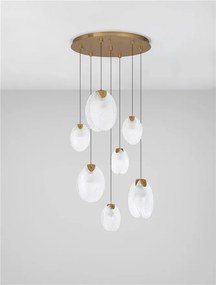 Lustra LED suspendata design decorativ SHELINA D-65cm