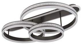 Plafoniera LED cu telecomanda design modern Grouni 80x50cm