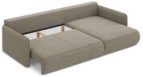 Colțar bej extensibil/cu spațiu de depozitare (cu colț pe partea dreaptă) Nanea – Makamii