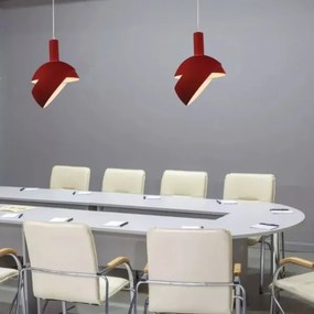 Lustră pe cablu 1xE14/60W/230V roșu