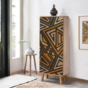 Dulap pentru pantofi Mega Sonoma Oak Triangle