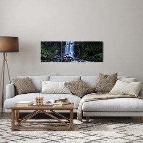 Tablou - Cascadă (cu ceas) (90x30 cm)