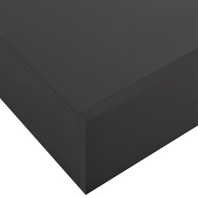 Noptiera montata pe perete 46x30x15 cm cu sertar, negru